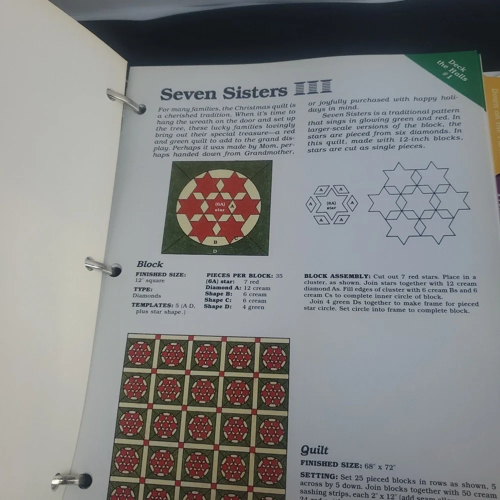 Georgia Bonesteel Spinning Spools A Pattern Club For Quilters- 3 Volume Set
